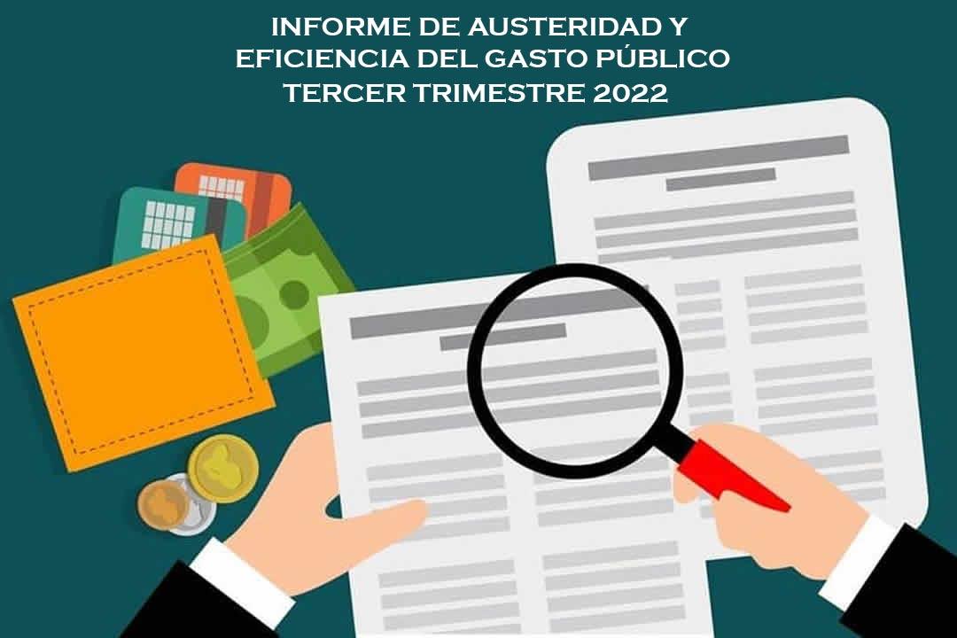 Informe de  Austeridad y Eficiencia del Gasto  Público Tercer Trimestre 2022 | foto | ESE HOSPITAL DE SANTA BARBARA